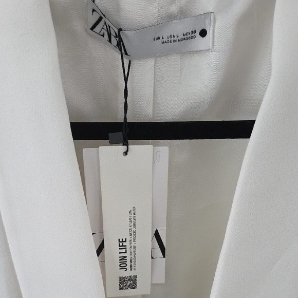 Zara Classic Cream Blazer NWT - Picture 4 of 8